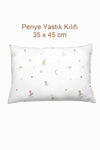 Circus 100% Pamuk Penye Bebek Yastık Kılıfı - 35x45 cm