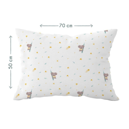 Koko Baby-Kissenbezug aus 100 % Baumwollsatin – 50 x 70 cm