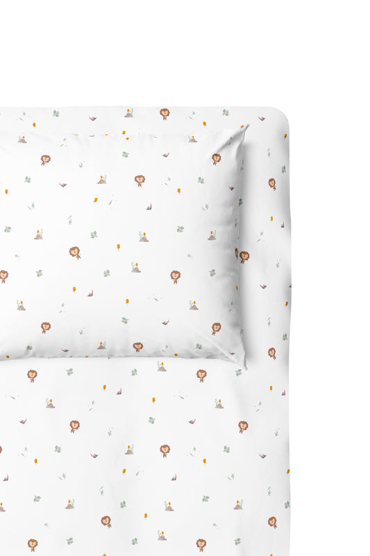 Simba Çarşaf Seti - 100x200x30+50x70 cm