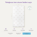 Astra %100 Organik Pamuk Saten Bebek Lastikli Çarşaf 70 x 110 cm