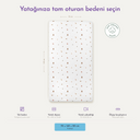 Astra %100 Organik Pamuk Saten Bebek Lastikli Çarşaf Seti 70 x 140 cm