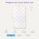 Dino %100 Organik Pamuk Saten Bebek Lastikli Çarşaf 70 x 140 cm