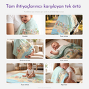 Playa %100 Organik Pamuk Müslin Örtü 100 x 100 cm