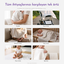 Dino 100% Organic Cotton Muslin 2-Piece Cover Set 90 x 90 cm