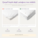 Dino %100 Organik Pamuk Saten Çocuk Lastikli Çarşaf Seti 120 x 200 cm