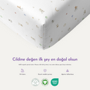Astra 100% Organic Cotton Kids' Fitted Sheet Set 100 x 200 cm