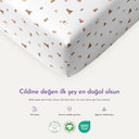 Waffle White 100% Organic Cotton Baby Fitted Sheet Set 70 x 140 cm