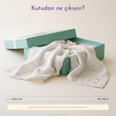 Dino 100% Organic Cotton Muslin 2-Piece Cover Set 90 x 90 cm