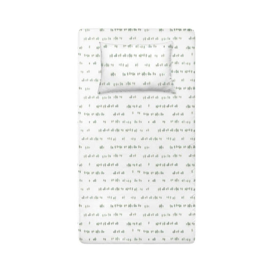 Oxygen 100% Pamuk Saten Bebek Lastikli Çarşaf Seti - 70x140 cm + 35x45 cm