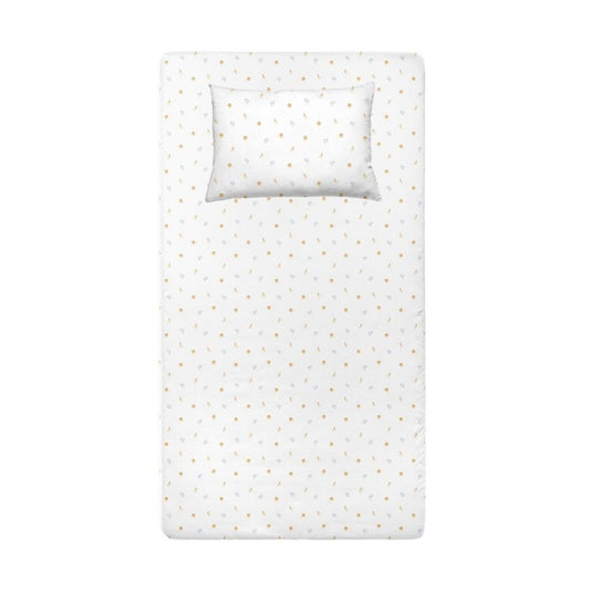 Safari 100% Cotton Satin Fitted Sheet Set - 70x140 cm + 35x45 cm