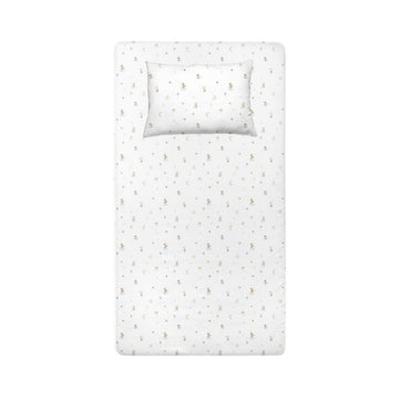 Circus 100% Cotton Satin Baby Fitted Sheet Set - 100x200 cm + 50x70 cm
