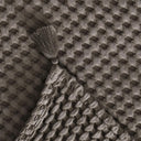 Double Waffle Patterned Quilted Bedspread, Beige, 200 x 220 cm