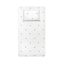 Happy Tony 100% Organic Cotton Kids' Fitted Sheet Set 100 x 200 cm