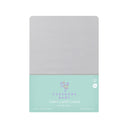 Grey 100% Organic Cotton Kids' Fitted Sheet 100 x 200 cm