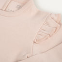 2'li %100 Organik Pamuk Bebek Fırfırlı Uzun Kollu Body Seti