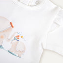 2'li %100 Organik Pamuk Bebek Fırfırlı Uzun Kollu Body Seti