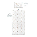 Forest Amigos 100% Organic Cotton Jersey Kids Fitted Sheet Set 100 x 200 cm