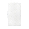 Gazelle 100% Cotton Satin Baby Fitted Sheet - 70x140 cm