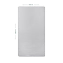 Grey 100% Organic Cotton Kids' Fitted Sheet 100 x 200 cm