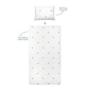 Happy Tony 100% Organic Cotton Kids' Fitted Sheet Set 100 x 200 cm