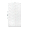 Dino 100% Cotton Satin Elastic Baby Sheet - 100 x 200 cm