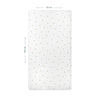 Happy Bee 100% Cotton Satin Baby Fitted Sheet - 70 x 140 cm