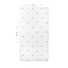 Happy Tony 100% Cotton Satin Elastic Baby Sheet - 100 x 200 cm