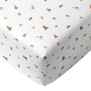 Forest Amigos 100% Organic Cotton Jersey Kids Fitted Sheet Set 100 x 200 cm