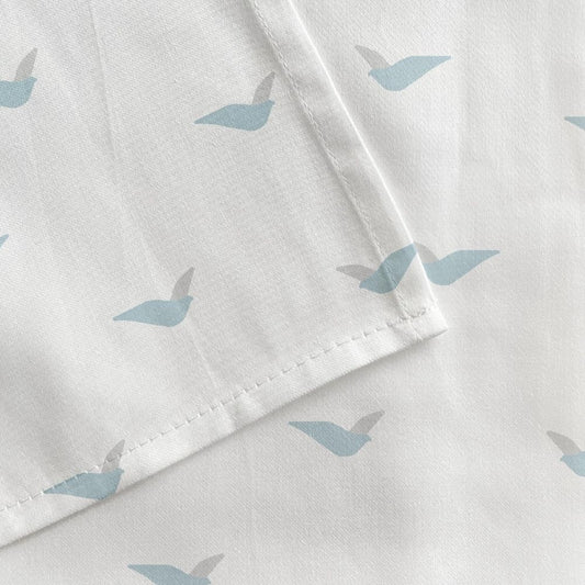 Maps 100% Organic Cotton Satin Baby Bedding Set