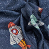 Space Planet %100 Pamuk Organik Müslin Örtü Seti (70x70 cm 3'lü)