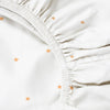 Stars 100% Cotton Satin Baby Fitted Sheet Set - 100x200 cm + 50x70 cm