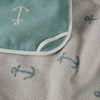 Whale Pattern Embroidered Towel Swaddle - 80x80cm