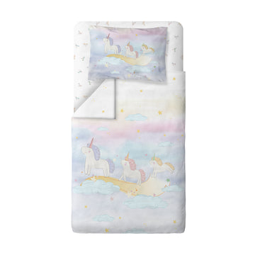 Astra 100% Organik Pamuk Saten Tek Kişilik Çocuk Nevresim Takımı