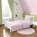 Atlas Pembe %100 Organik Pamuk Tek Kişilik Çocuk Nevresim Takımı 100 x 200 cm