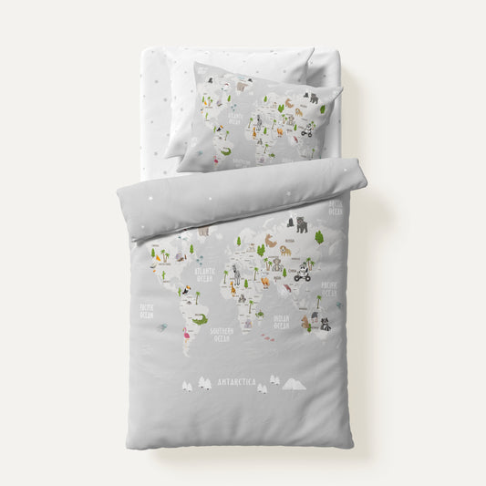 Atlas 100% Organic Cotton Satin Baby Bedding Set