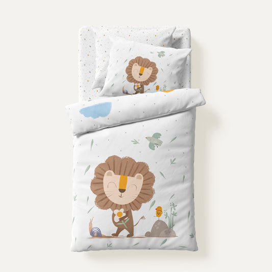 Simba % Organic 100 Cotton, Satin Baby Bedding Set
