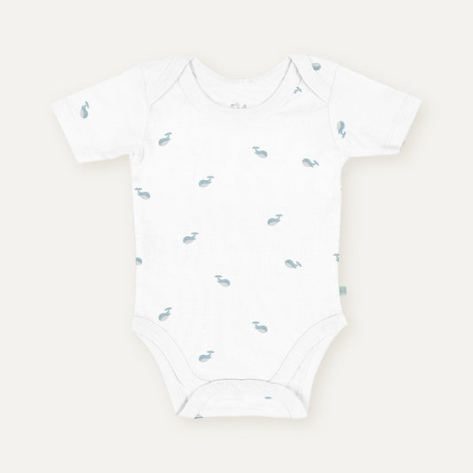 Aqua 100% Organic Cotton Baby Bodysuit