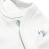 Aqua 100% Organic Cotton Baby Bodysuit