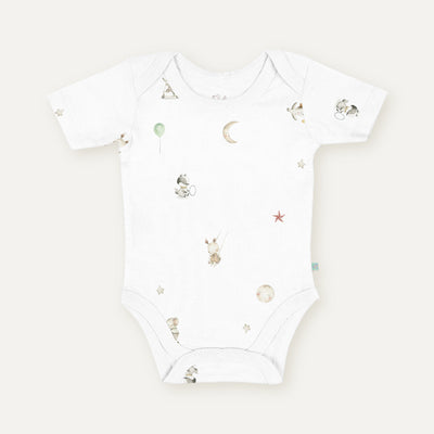 Circus 100% Organic Cotton Short-Sleeved Baby Bodysuit
