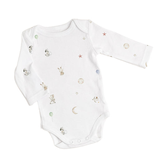 Circus 100% Organik Pamuk Uzun Kollu Bebek Body