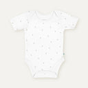 Feather 100% Organic Cotton 2-Piece Short-Sleeve Baby Bodysuit Set