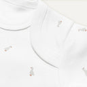 Feather 100% Organic Cotton 2-Piece Short-Sleeve Baby Bodysuit Set