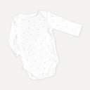 Feather 100% Organic Cotton Long-Sleeve Baby Bodysuit