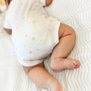 Loulou %100 Organik Pamuk 2'li Kısa Kollu Bebek Body Seti