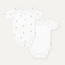Moni 100% Organic Cotton 2-Piece Short-Sleeve Baby Bodysuit Set