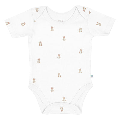 Moni 100% Organic Cotton Short-Sleeved Baby Bodysuit