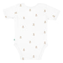 Moni 100% Organic Cotton Short-Sleeved Baby Bodysuit