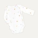 Safari 100% Organic Cotton Long-Sleeve Baby Bodysuit