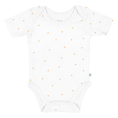 Stars 100% Organic Cotton Short-Sleeve Baby Bodysuit