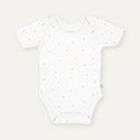 Stars 100% Organic Cotton Short-Sleeve Baby Bodysuit